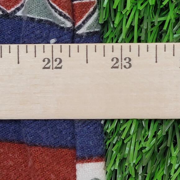 Vintage Native-American Button Shirt Womens Large 23x28 Blue - Picture 5 of 13